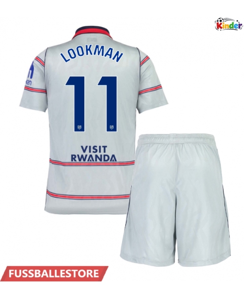 Günstige Atletico Madrid Ademola Lookman #11 3rd trikot Kinder 2026-27 Kurzarm (+ Kurze Hosen)